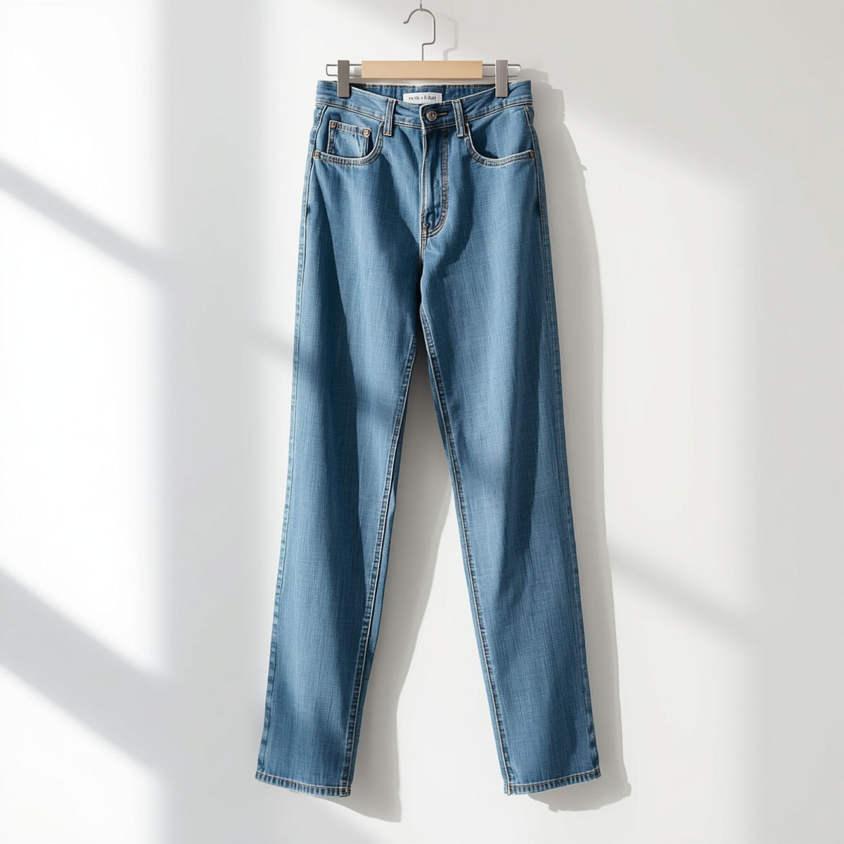 Women's High Rise Slim Fit Washed Denim Jeans for Casual Style